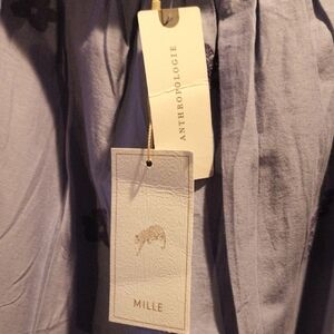 FINAL PRICE Anthropologie Mille Lavender Floral Embroidered Maxi Skirt